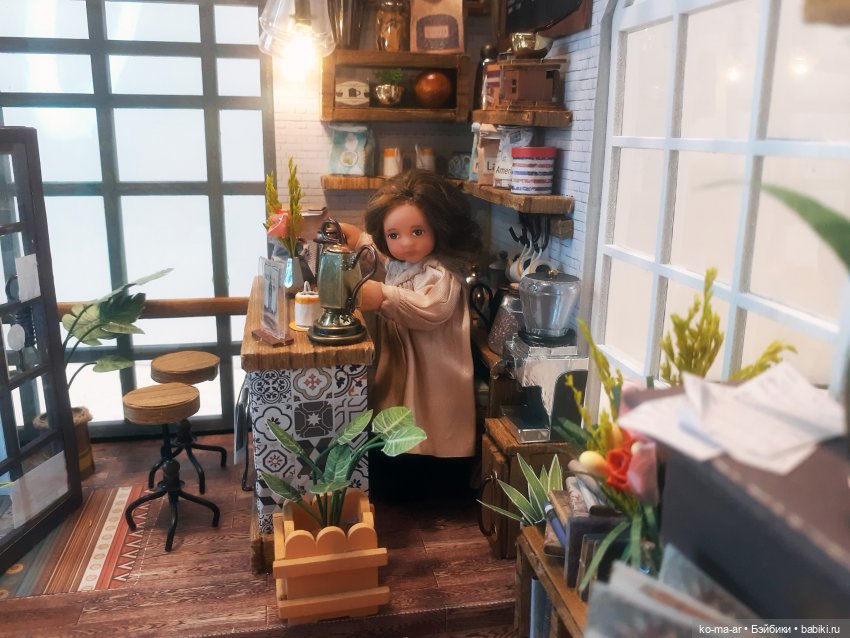Маша открывает кафе — Домашние фото авторских кукол: личные коллекции