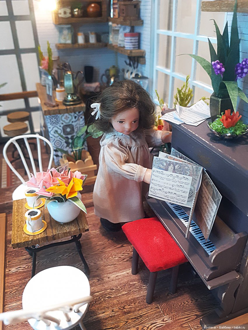 Маша открывает кафе — Домашние фото авторских кукол: личные коллекции