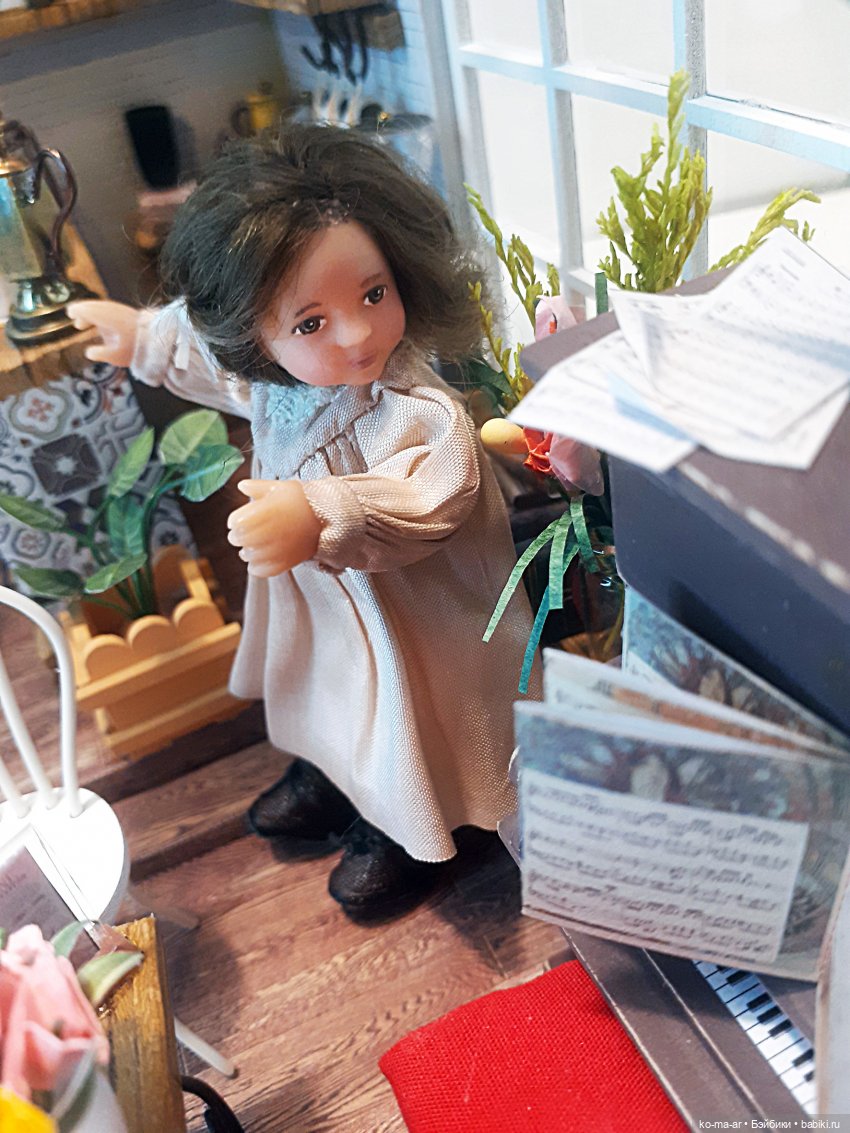 Маша открывает кафе — Домашние фото авторских кукол: личные коллекции