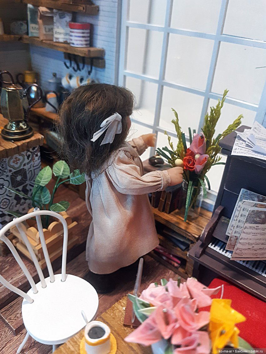 Маша открывает кафе — Домашние фото авторских кукол: личные коллекции