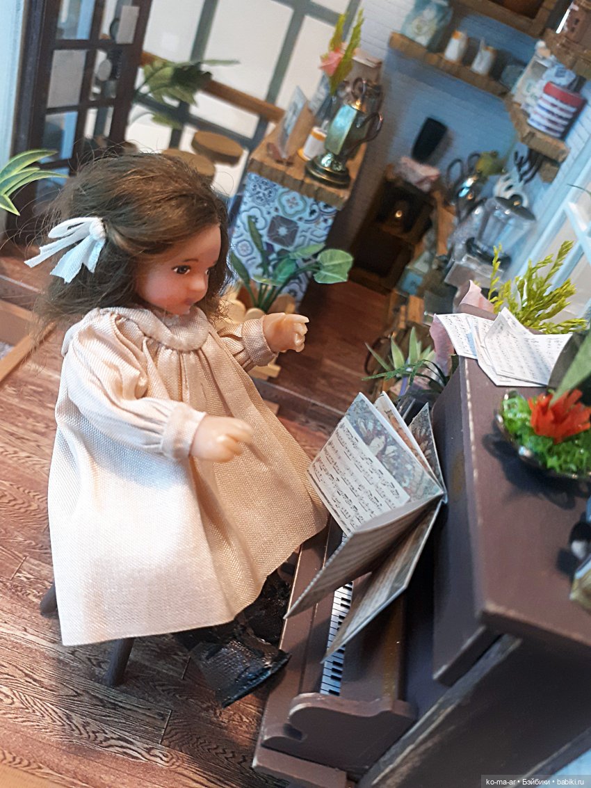 Маша открывает кафе — Домашние фото авторских кукол: личные коллекции
