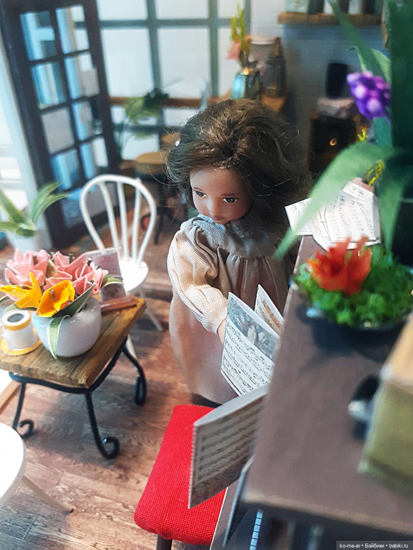 Маша открывает кафе — Домашние фото авторских кукол: личные коллекции