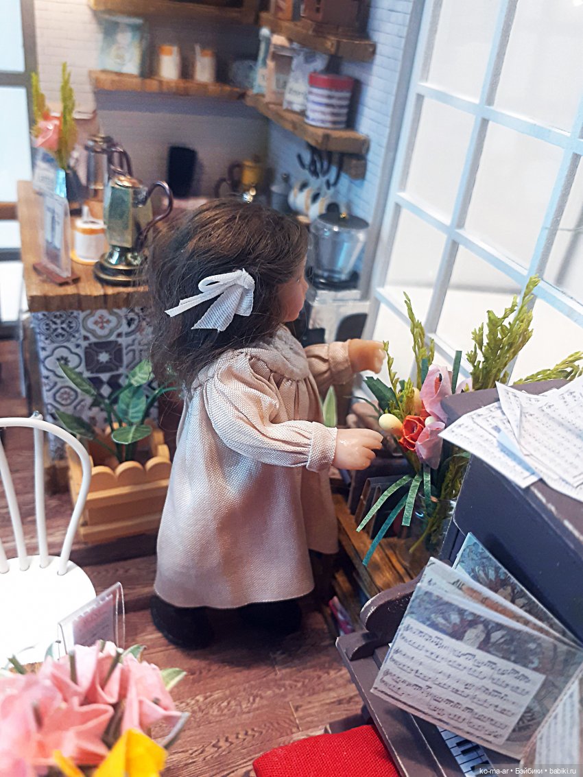 Маша открывает кафе — Домашние фото авторских кукол: личные коллекции