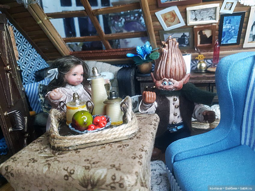 Домовенок Егорка | Бэйбики Домовенок Егорка — Авторские миниатюрные куклы: лепка (фото 9)