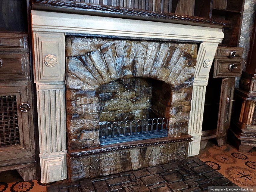 Камин к Рождеству — Румбоксы и кукольные интерьеры: фото