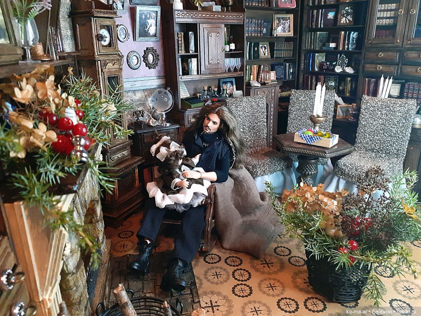 Камин к Рождеству — Румбоксы и кукольные интерьеры: фото