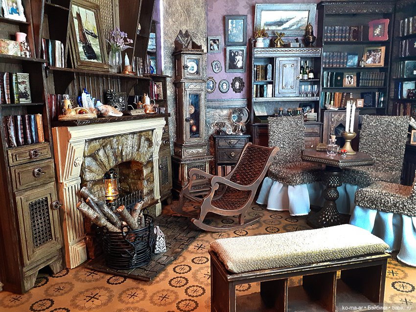 Камин к Рождеству — Румбоксы и кукольные интерьеры: фото
