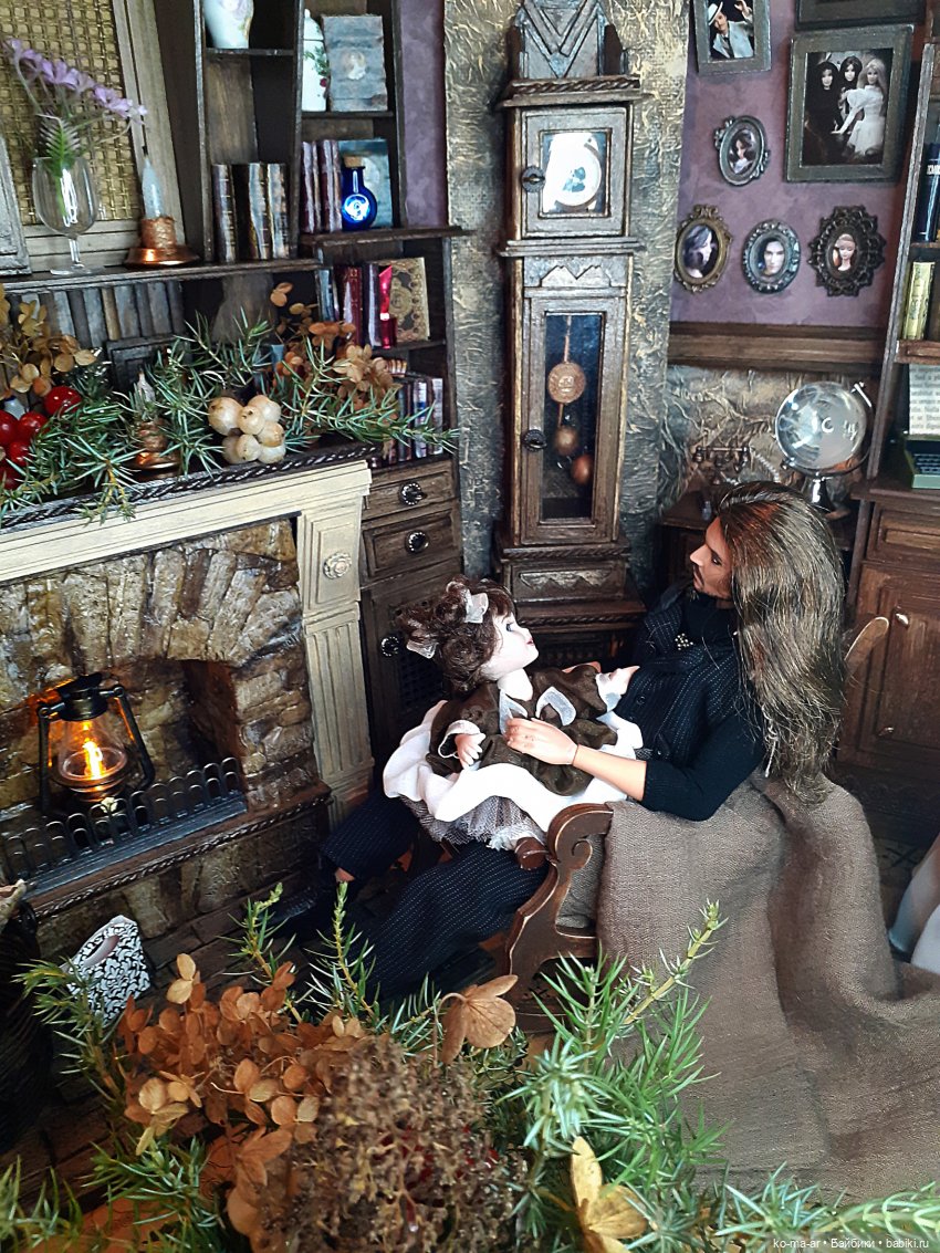 Камин к Рождеству — Румбоксы и кукольные интерьеры: фото