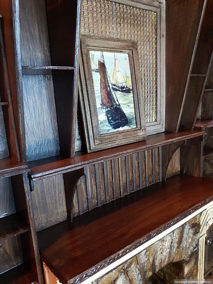 Камин к Рождеству — Румбоксы и кукольные интерьеры: фото