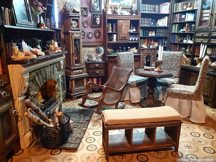 Камин к Рождеству — Румбоксы и кукольные интерьеры: фото
