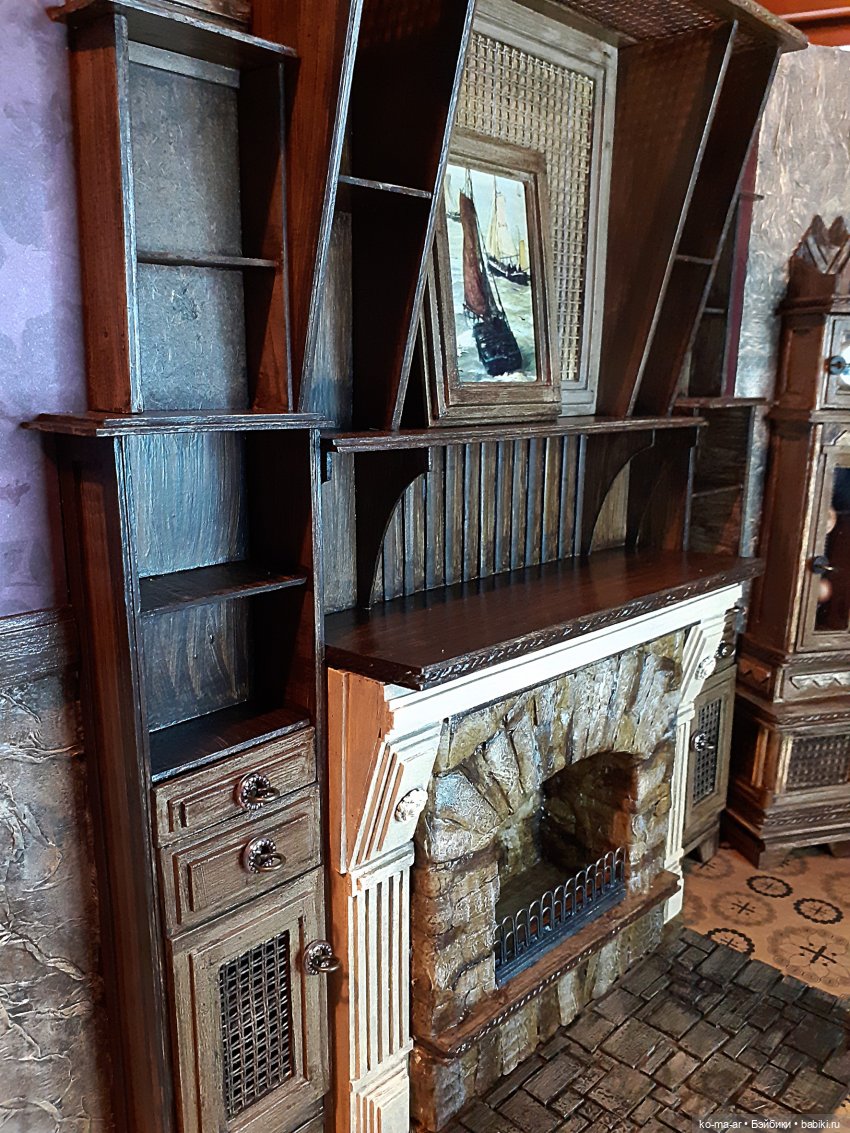 Камин к Рождеству — Румбоксы и кукольные интерьеры: фото (фото 9)