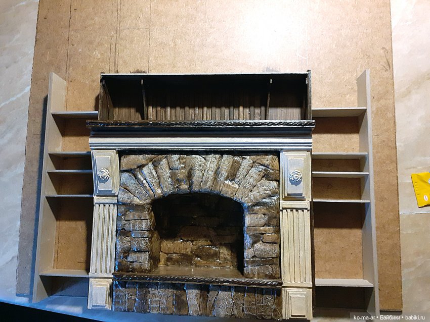 Камин к Рождеству — Румбоксы и кукольные интерьеры: фото (фото 5)