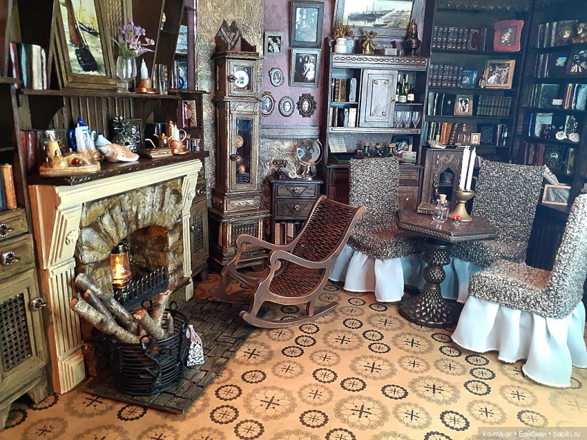 Камин к Рождеству — Румбоксы и кукольные интерьеры: фото