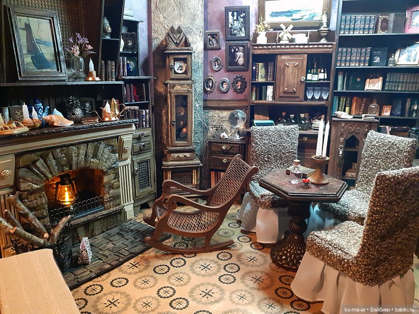 Камин к Рождеству — Румбоксы и кукольные интерьеры: фото