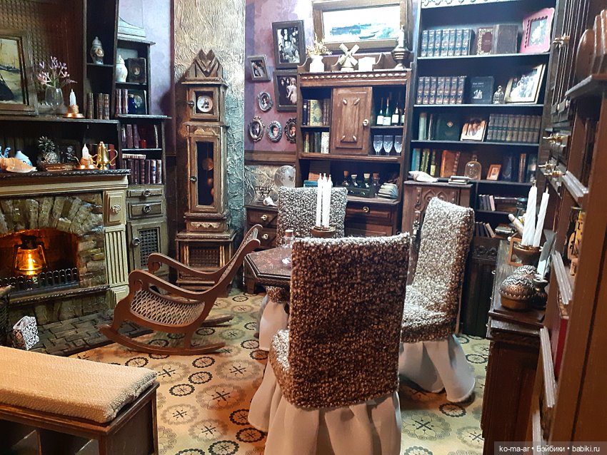 Камин к Рождеству — Румбоксы и кукольные интерьеры: фото