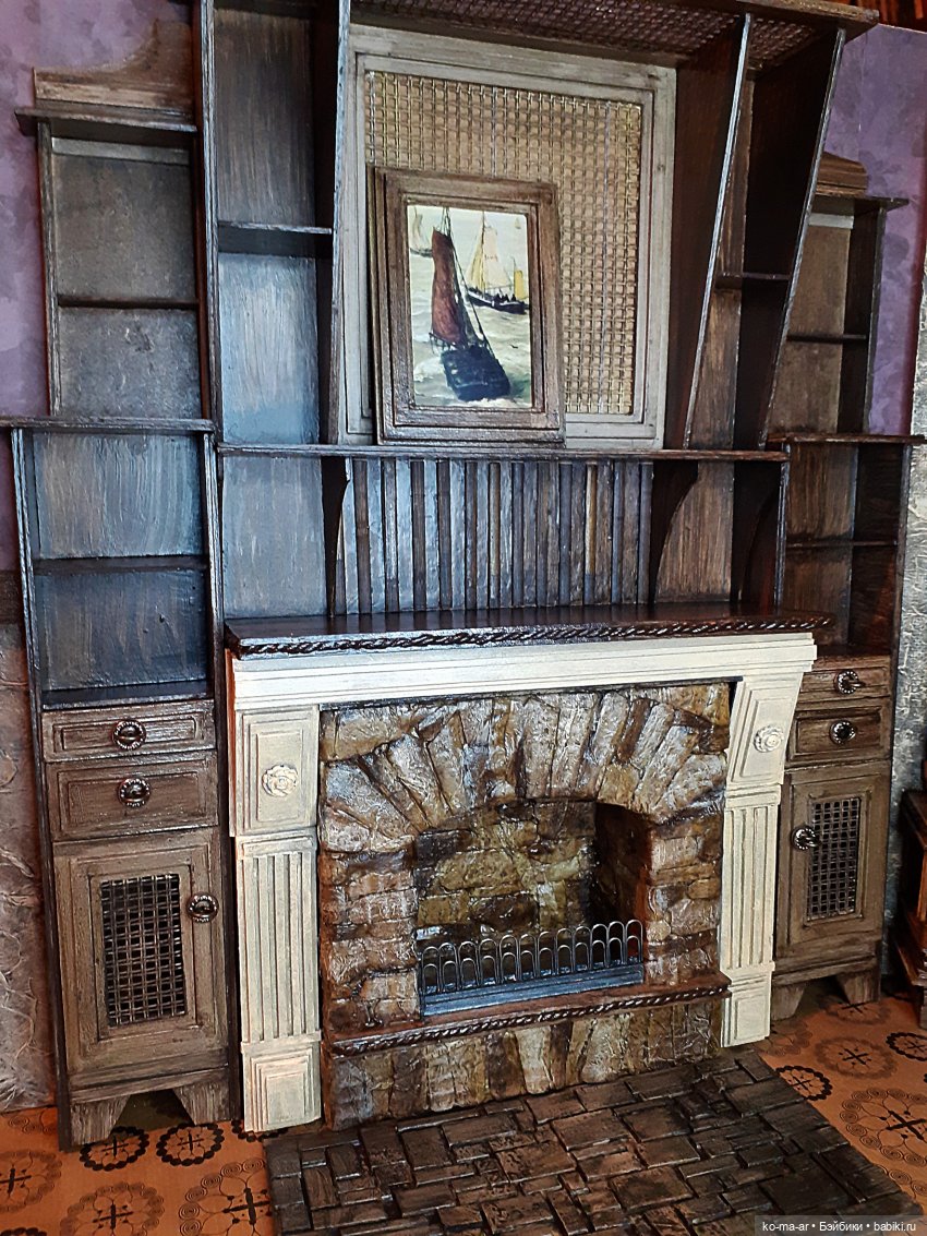 Камин к Рождеству — Румбоксы и кукольные интерьеры: фото (фото 8)