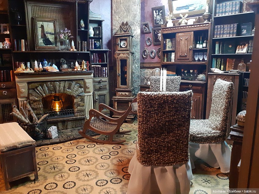 Камин к Рождеству — Румбоксы и кукольные интерьеры: фото