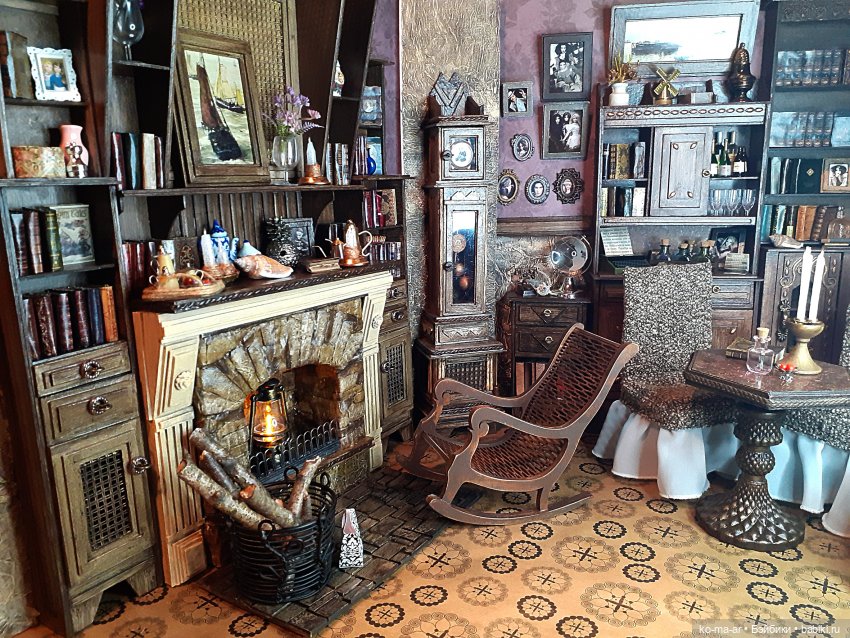 Камин к Рождеству — Румбоксы и кукольные интерьеры: фото