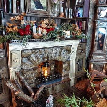 Камин к Рождеству