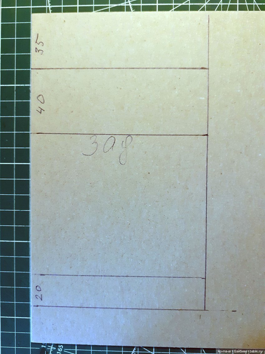 Копилка. Мастер-класс. Делаем комод из переплетного картона (фото 5)