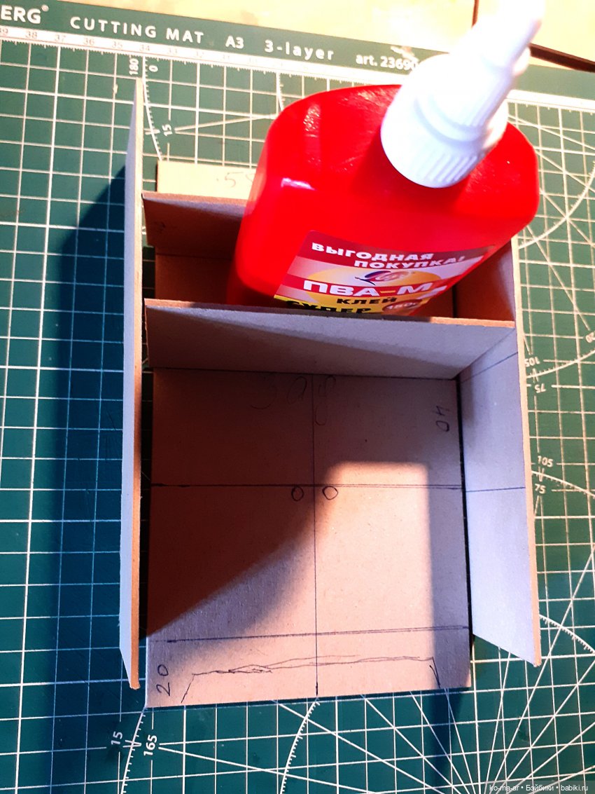 Копилка. Мастер-класс. Делаем комод из переплетного картона