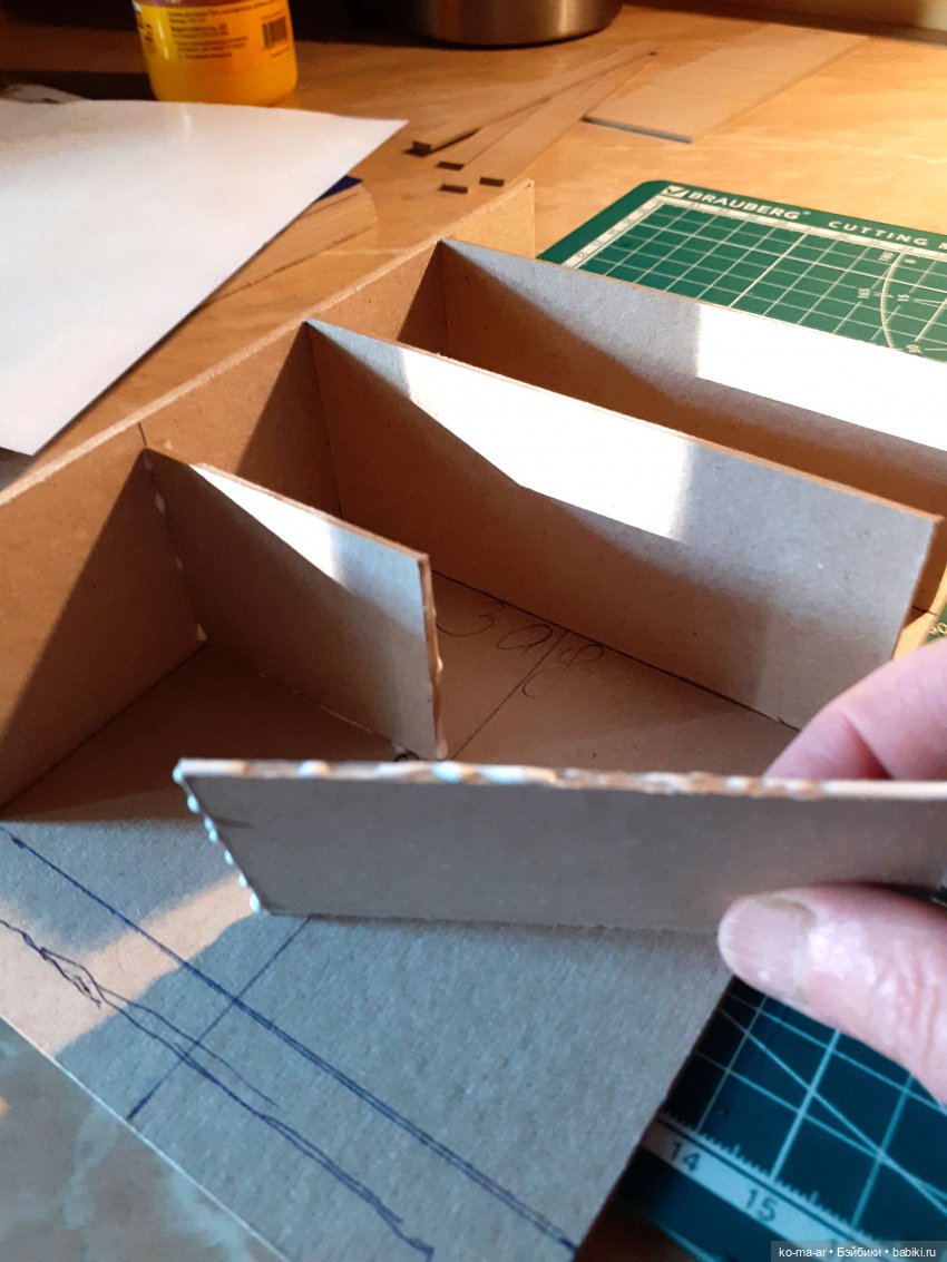 Копилка. Мастер-класс. Делаем комод из переплетного картона