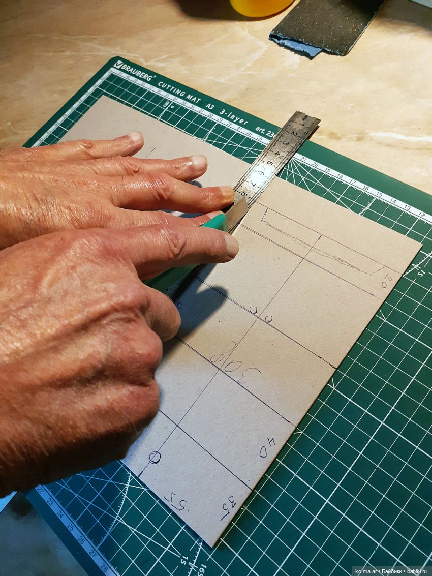 Копилка. Мастер-класс. Делаем комод из переплетного картона