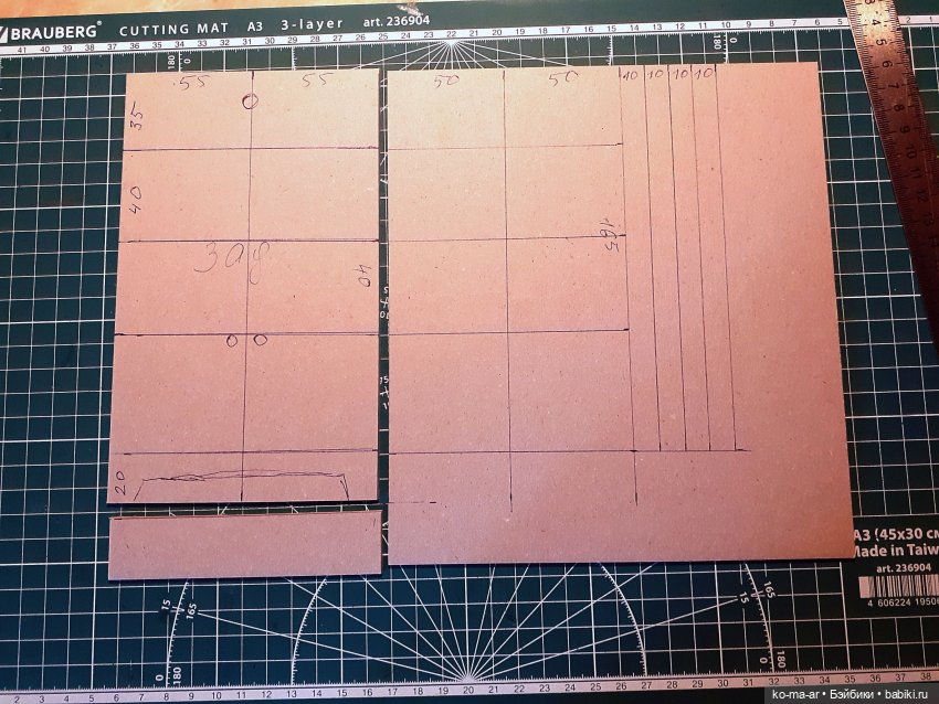 Копилка. Мастер-класс. Делаем комод из переплетного картона