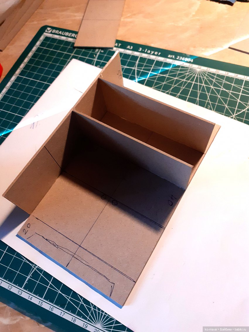 Копилка. Мастер-класс. Делаем комод из переплетного картона