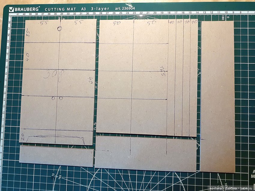 Копилка. Мастер-класс. Делаем комод из переплетного картона