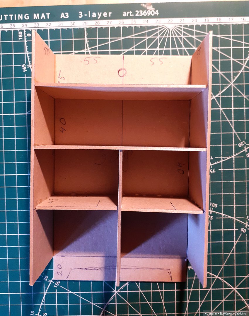 Копилка. Мастер-класс. Делаем комод из переплетного картона