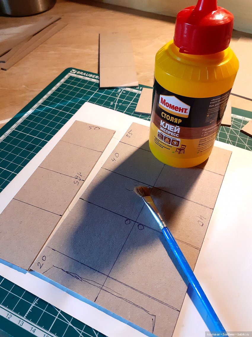 Копилка. Мастер-класс. Делаем комод из переплетного картона