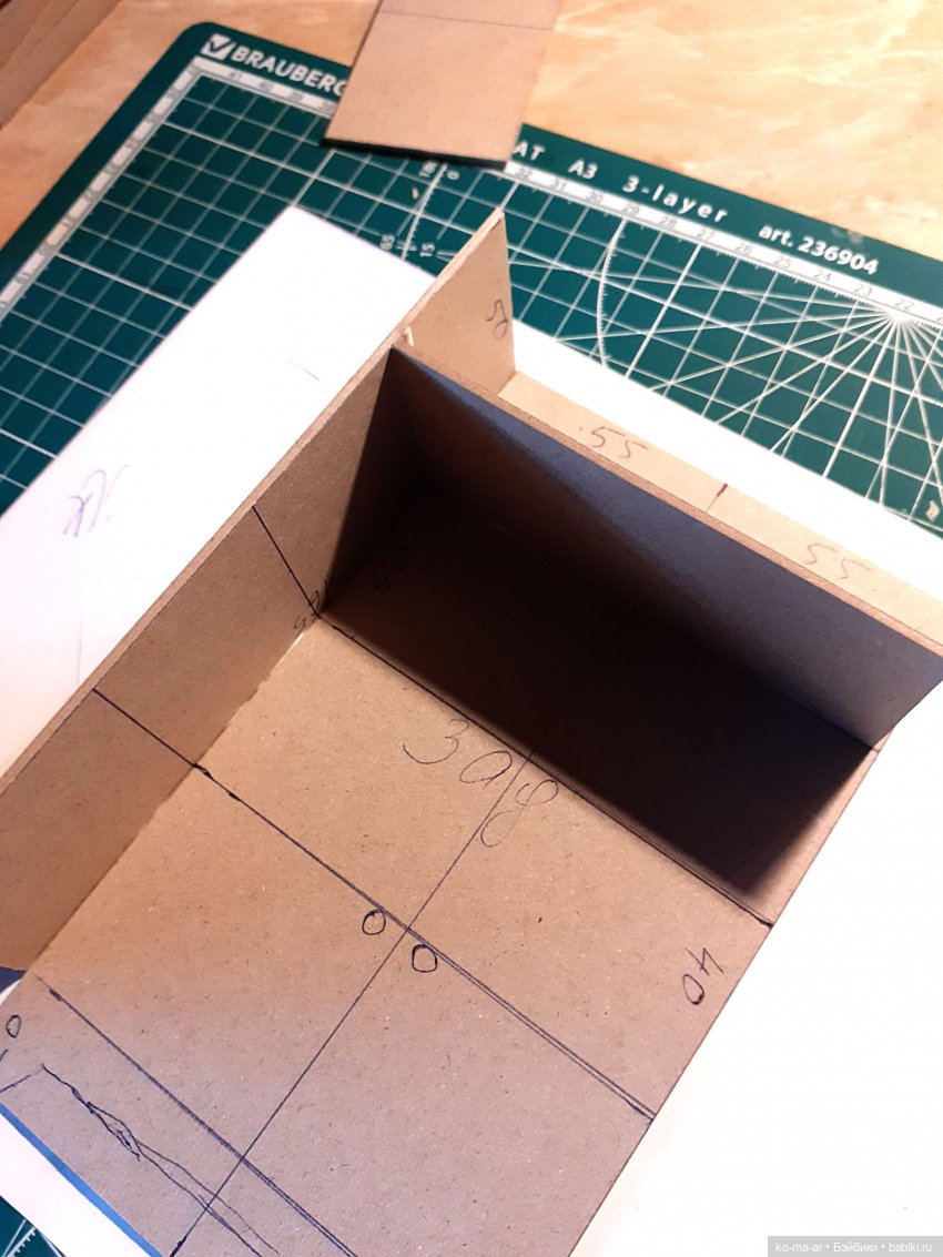 Копилка. Мастер-класс. Делаем комод из переплетного картона