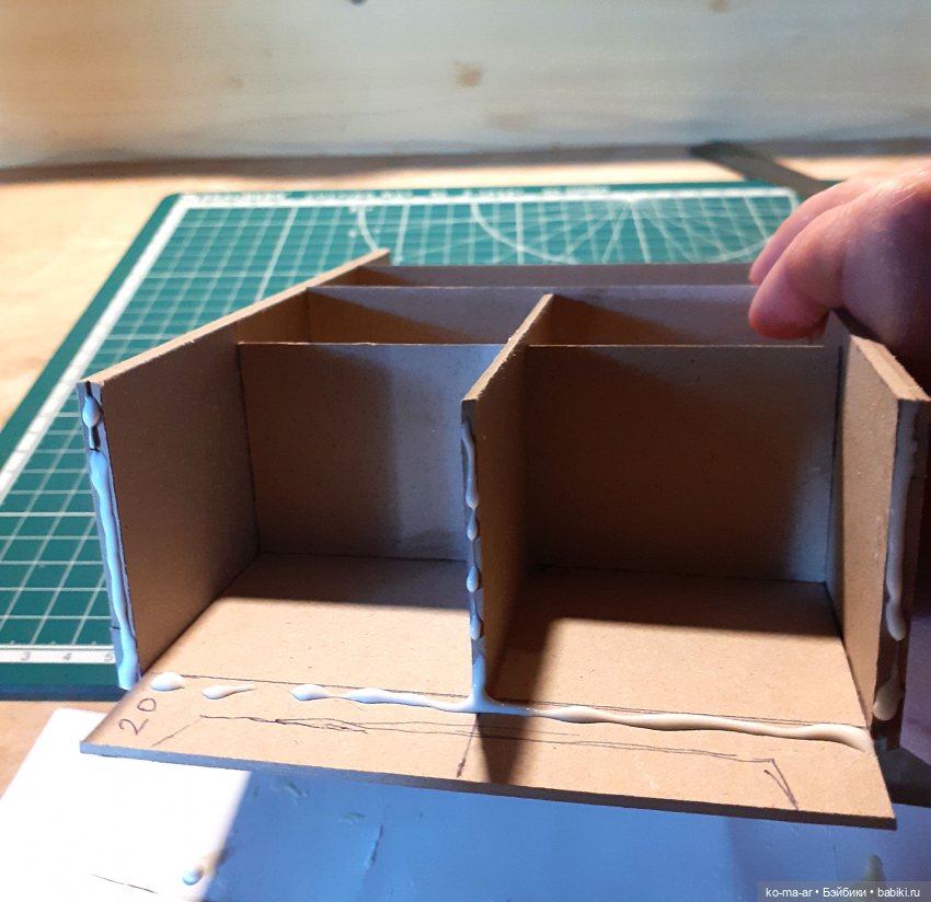 Копилка. Мастер-класс. Делаем комод из переплетного картона