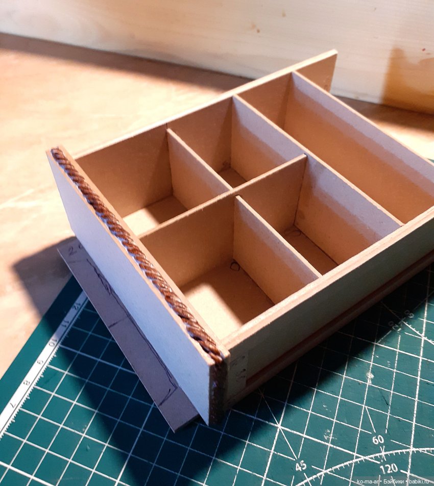 Копилка. Мастер-класс. Делаем комод из переплетного картона