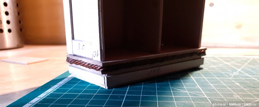 Копилка. Мастер-класс. Делаем комод из переплетного картона