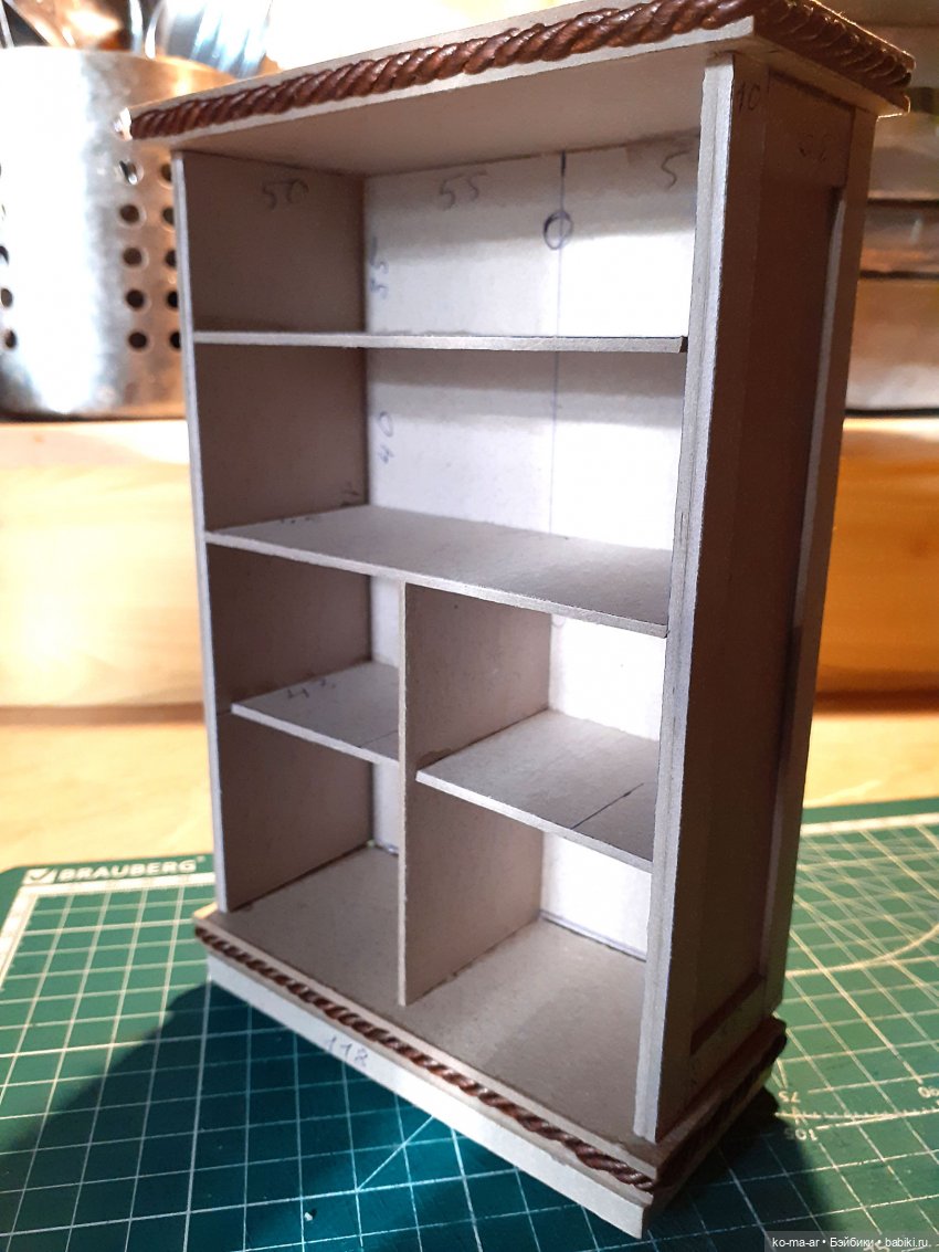 Копилка. Мастер-класс. Делаем комод из переплетного картона