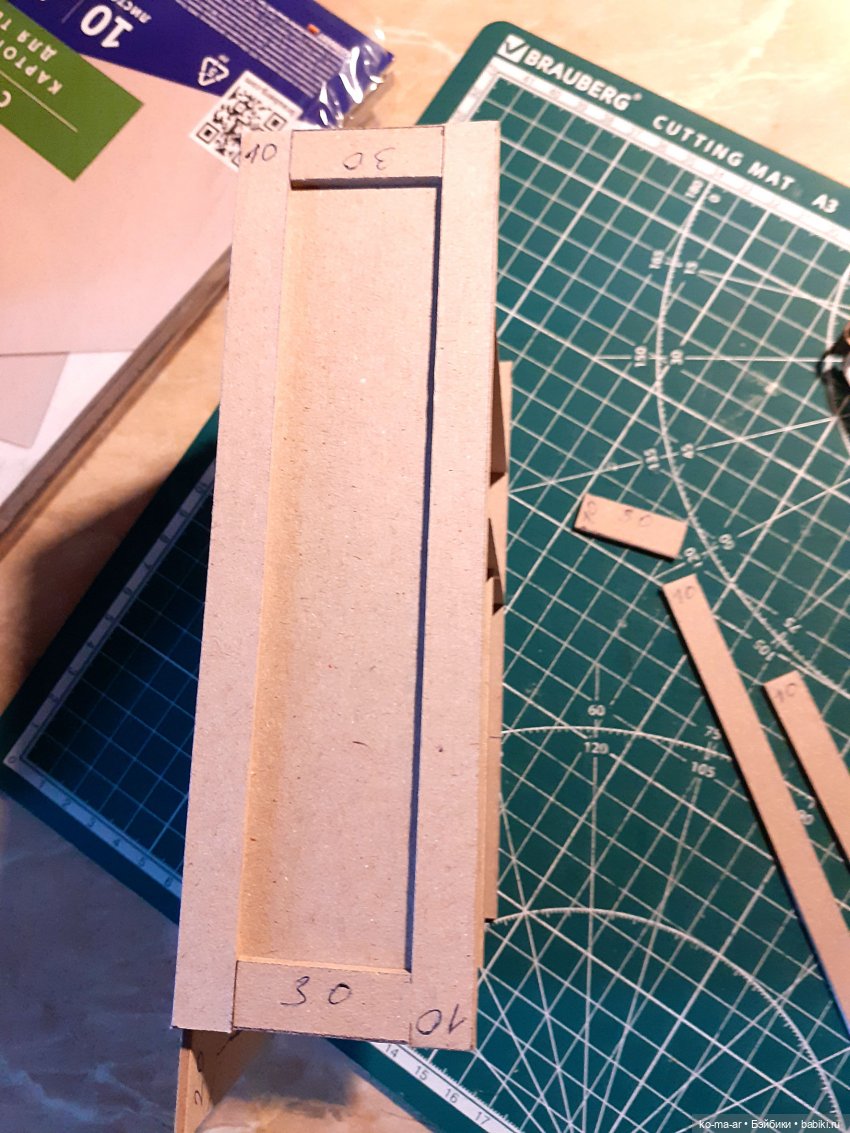 Копилка. Мастер-класс. Делаем комод из переплетного картона