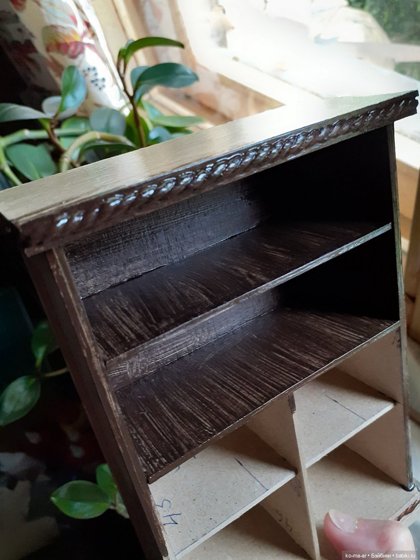 Копилка. Мастер-класс. Делаем комод из переплетного картона