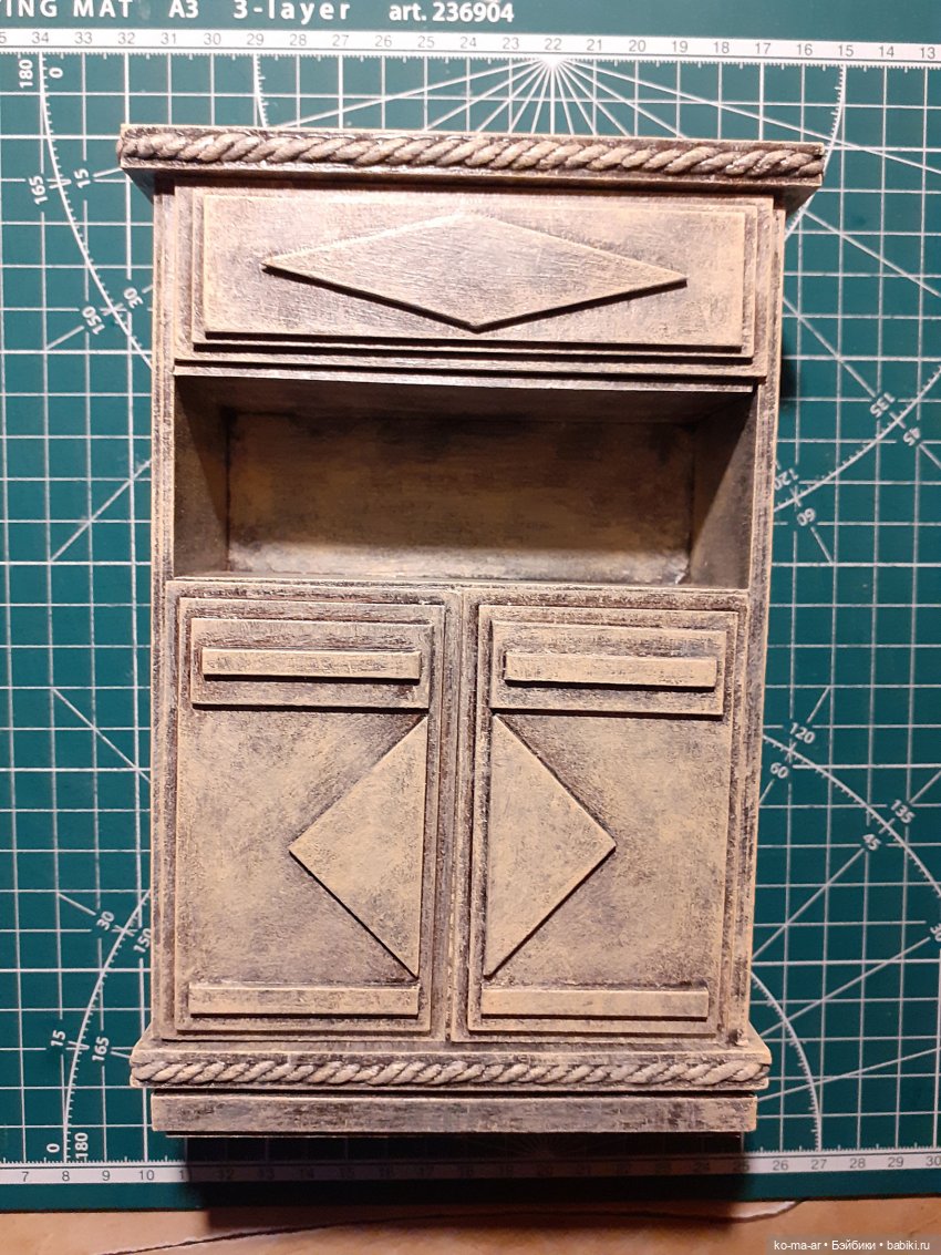Копилка. Мастер-класс. Делаем комод из переплетного картона