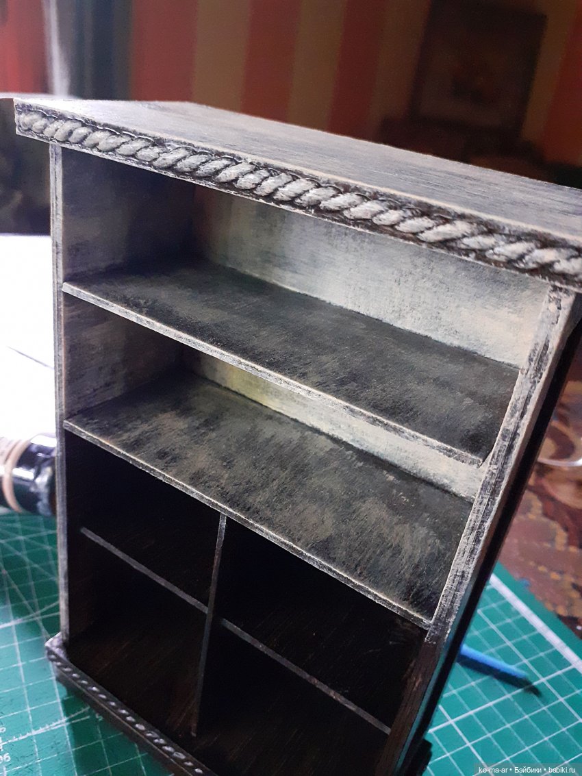 Копилка. Мастер-класс. Делаем комод из переплетного картона