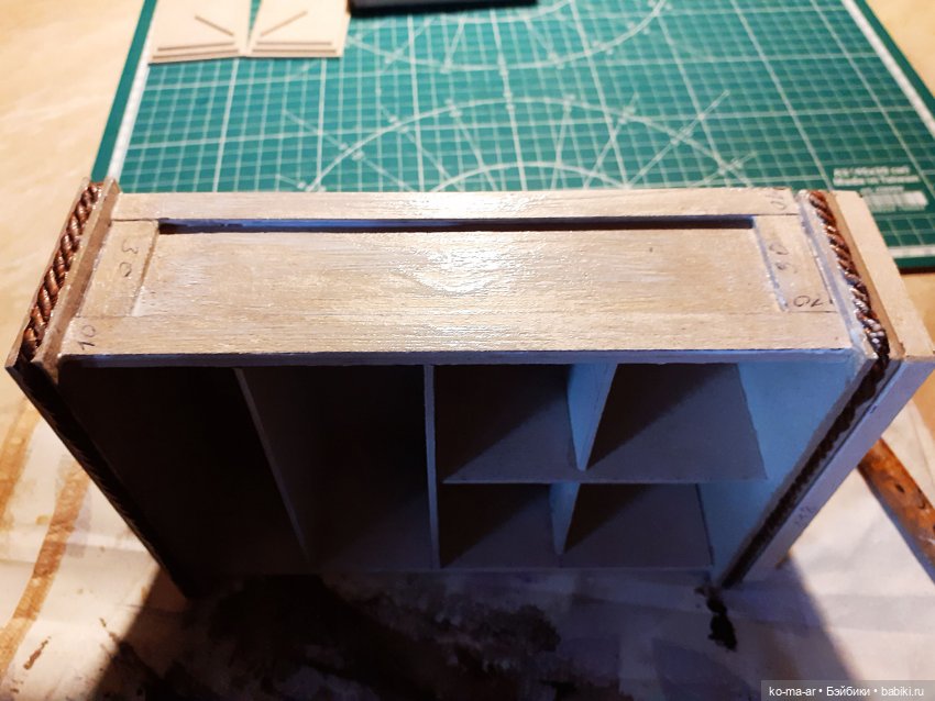 Копилка. Мастер-класс. Делаем комод из переплетного картона