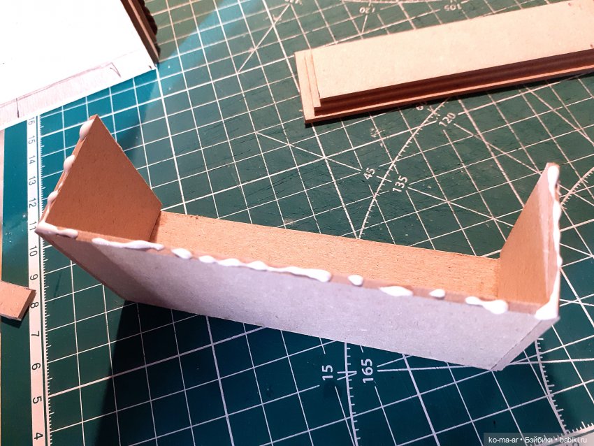 Копилка. Мастер-класс. Делаем комод из переплетного картона