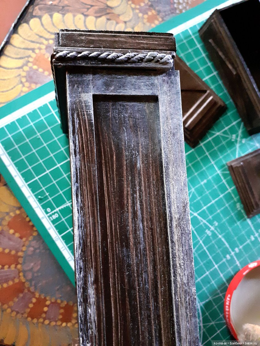 Копилка. Мастер-класс. Делаем комод из переплетного картона