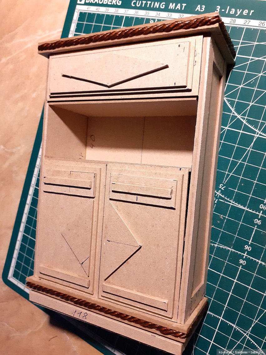 Копилка. Мастер-класс. Делаем комод из переплетного картона