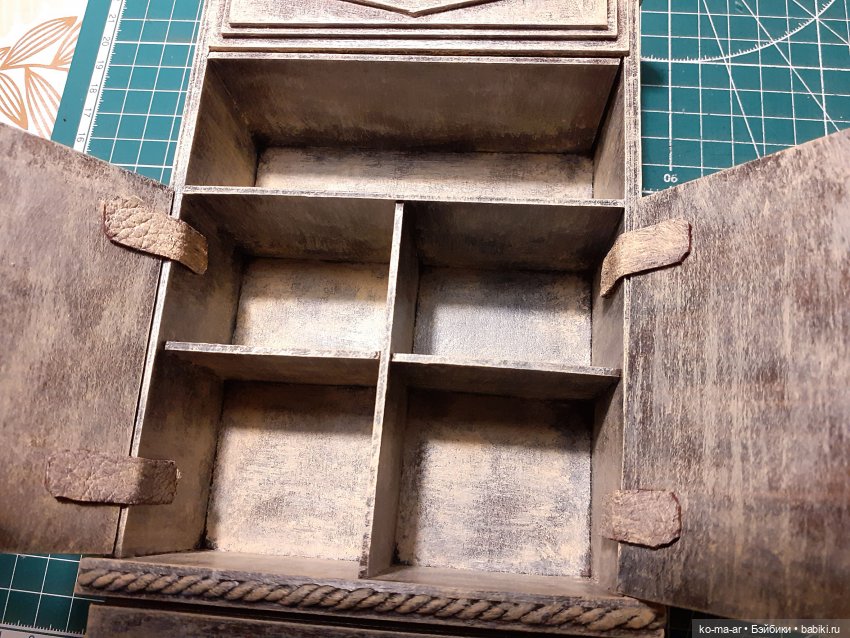 Копилка. Мастер-класс. Делаем комод из переплетного картона