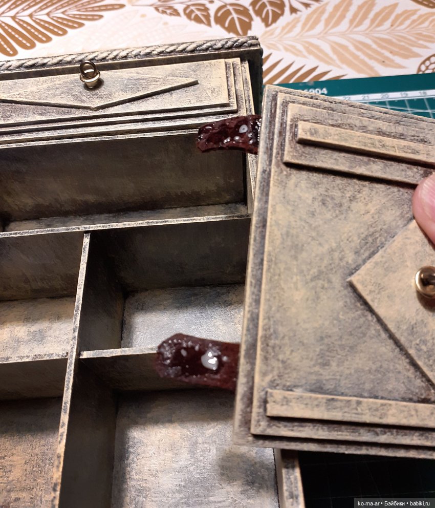 Копилка. Мастер-класс. Делаем комод из переплетного картона