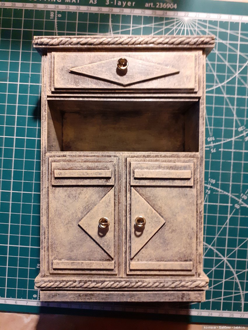 Копилка. Мастер-класс. Делаем комод из переплетного картона