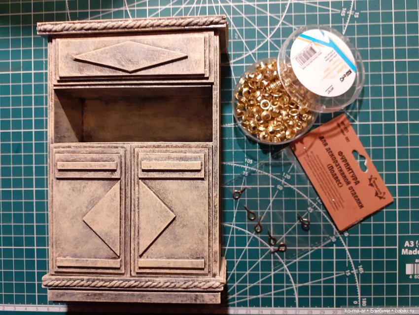 Копилка. Мастер-класс. Делаем комод из переплетного картона