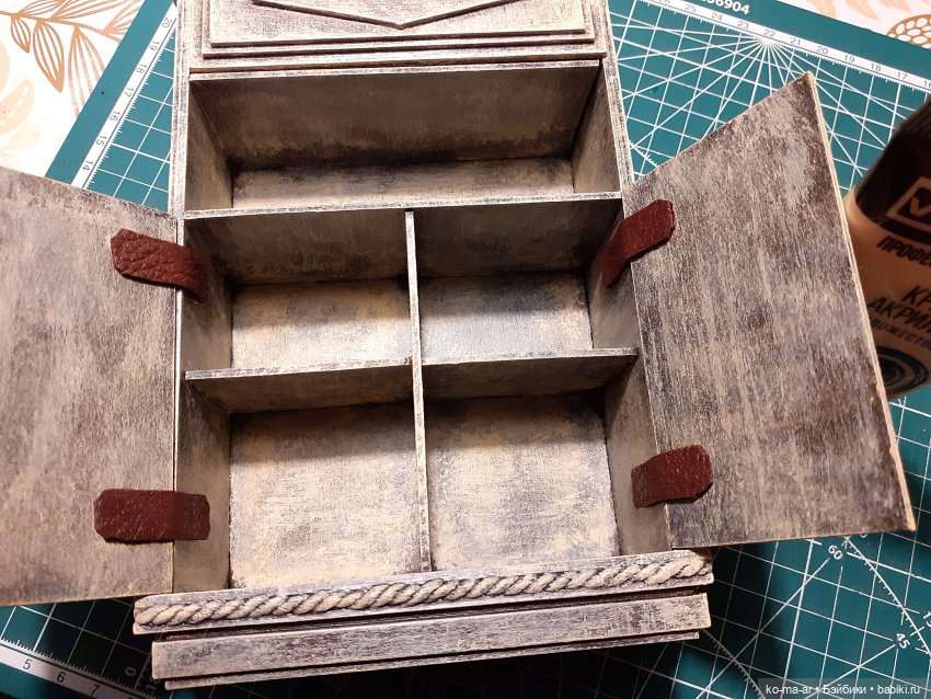 Копилка. Мастер-класс. Делаем комод из переплетного картона